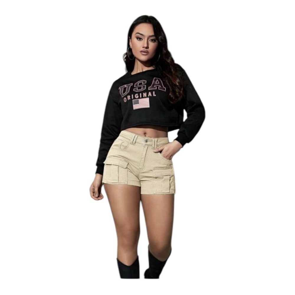 SHEIN Beige Cargo Shorts